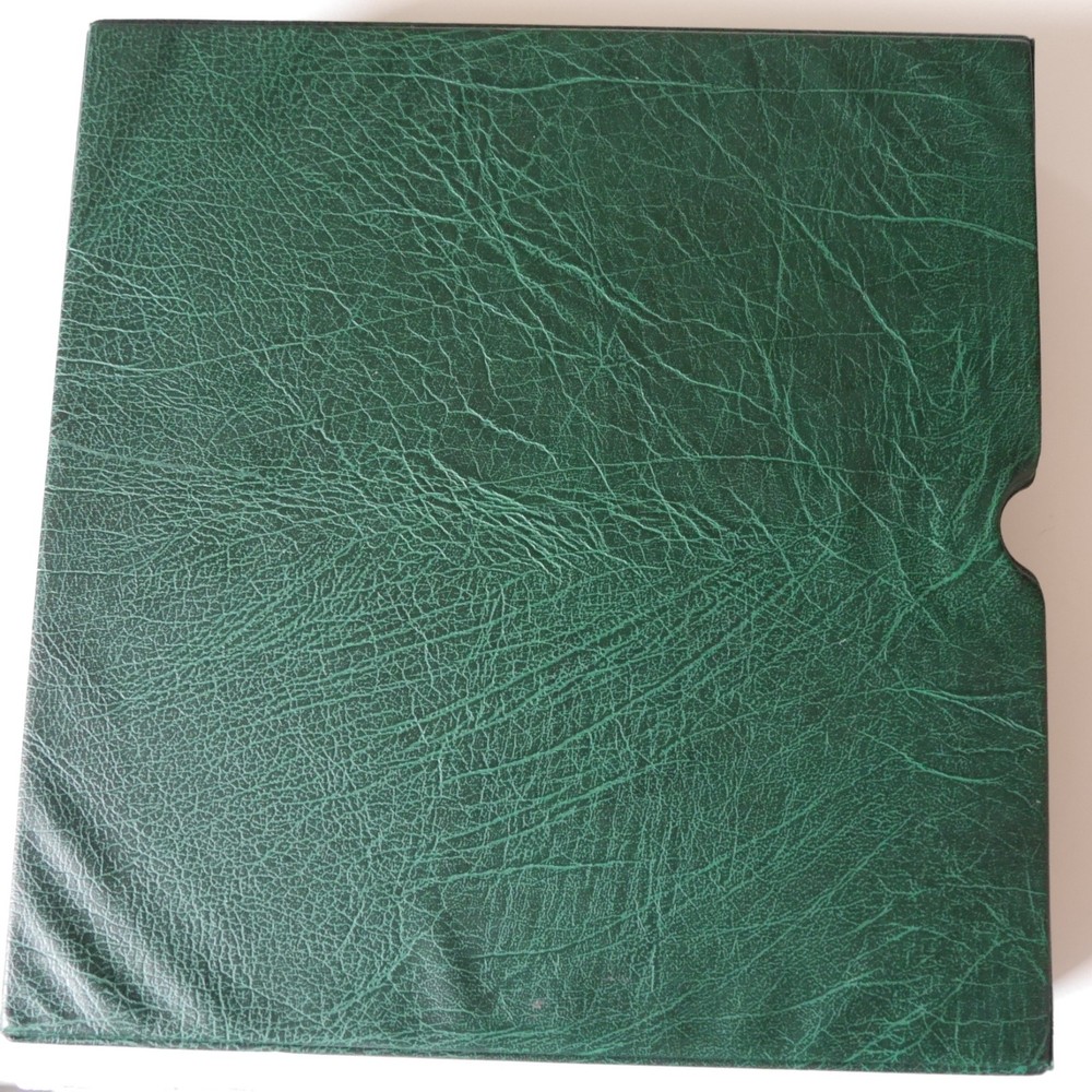 GB Lighthouse Hingeless Green Luxury Padded Album 1971-1989 + slipcase #A1