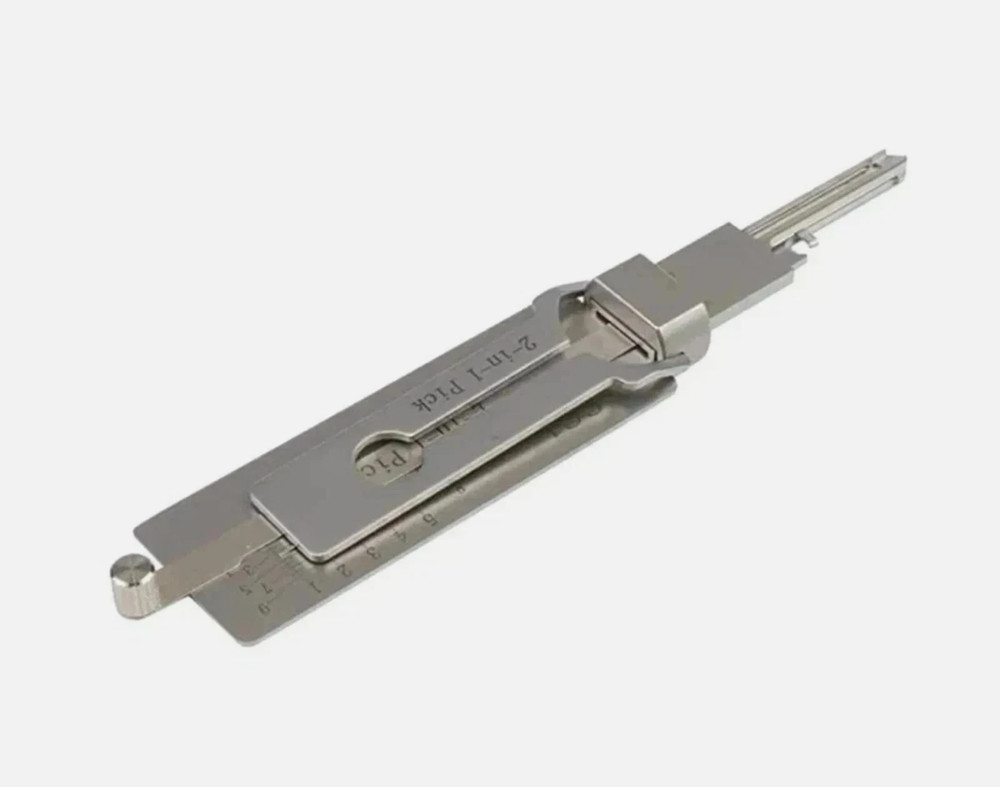 Key Decoder 2 In 1 Portable Lock Picking Set Hook And Pickup Tool Kit Ergonomic