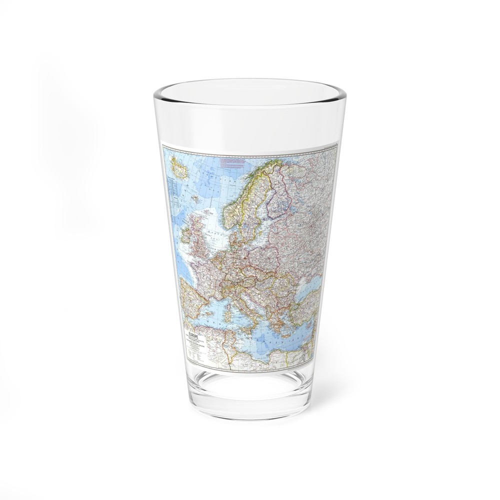 Europe (1969) (Map) Pint Glass 16oz