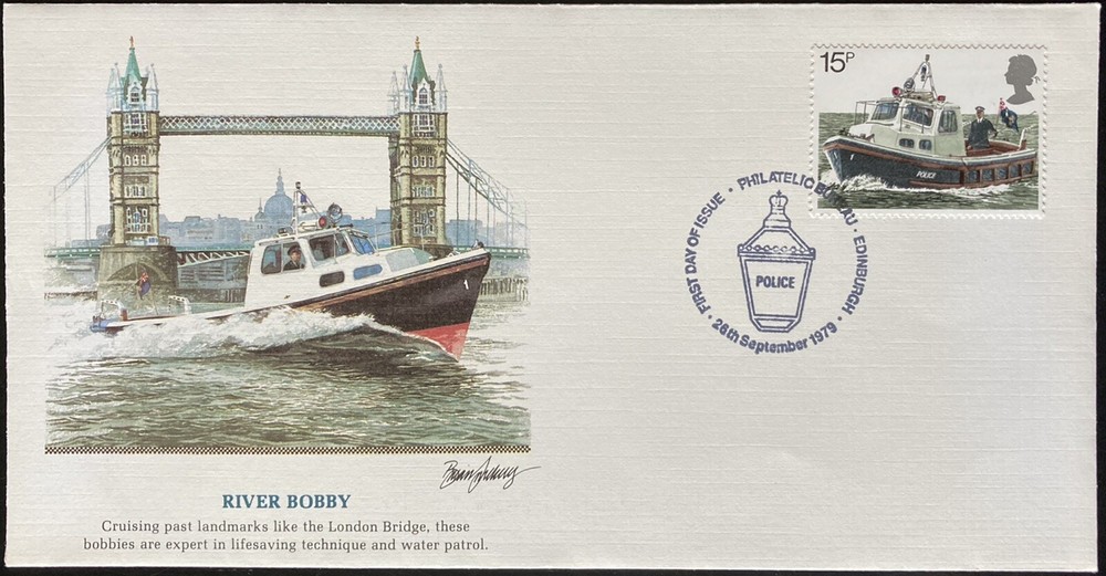 FDC~1979 PHILATELIC BUREAU EDINBURGH~RIVER BOBBY