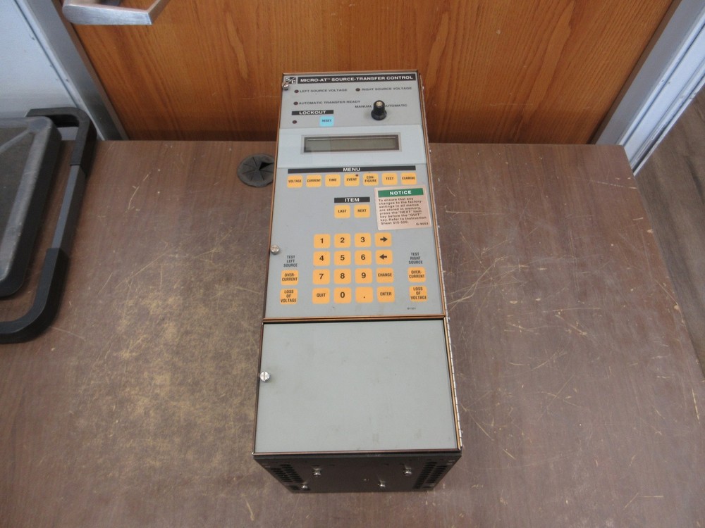 S&C Micro-AT Source-Transfer Control 39050 Used