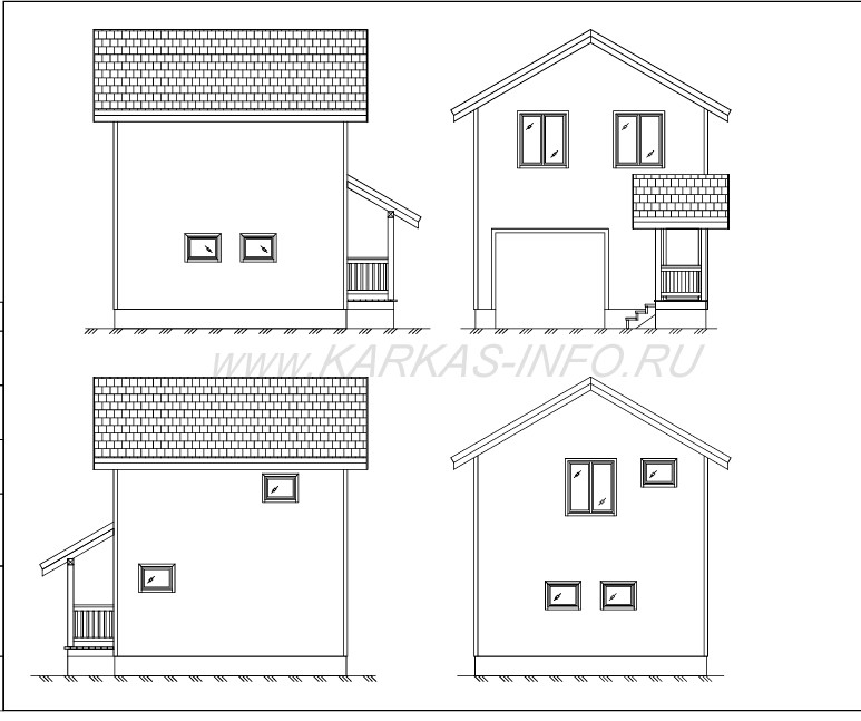 Construction Drawings/ DESIGN / PLANS / Oregon Frame Garage.