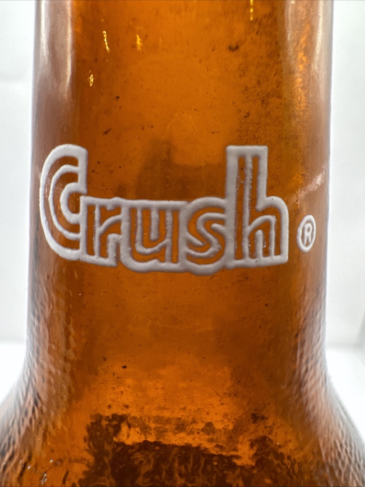 Orange Crush 10 oz Amber Brown Soda Bottle