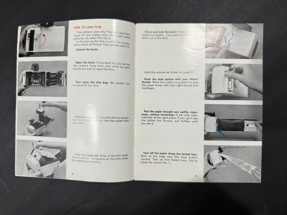 Polaroid Camera Model 20 Operating Instruction Manual