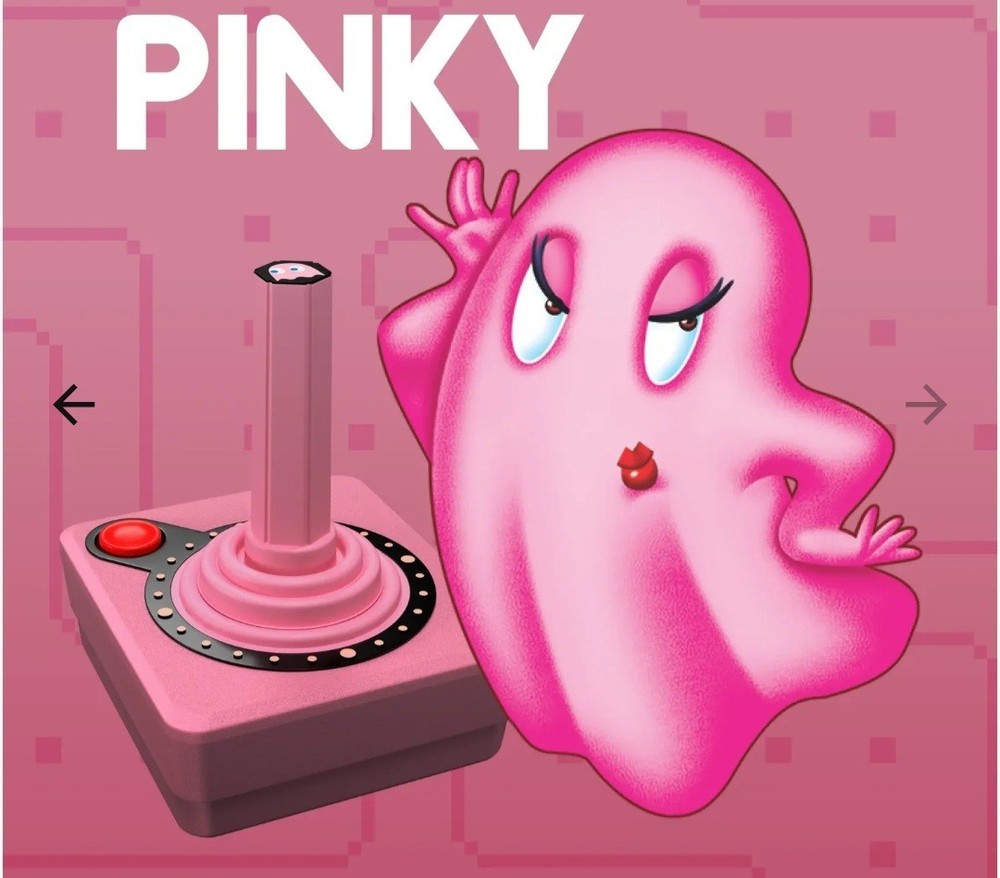 Wireless Cx40+ Pac-Man Edition Atari 2600+ Pinky (Pink) Controller