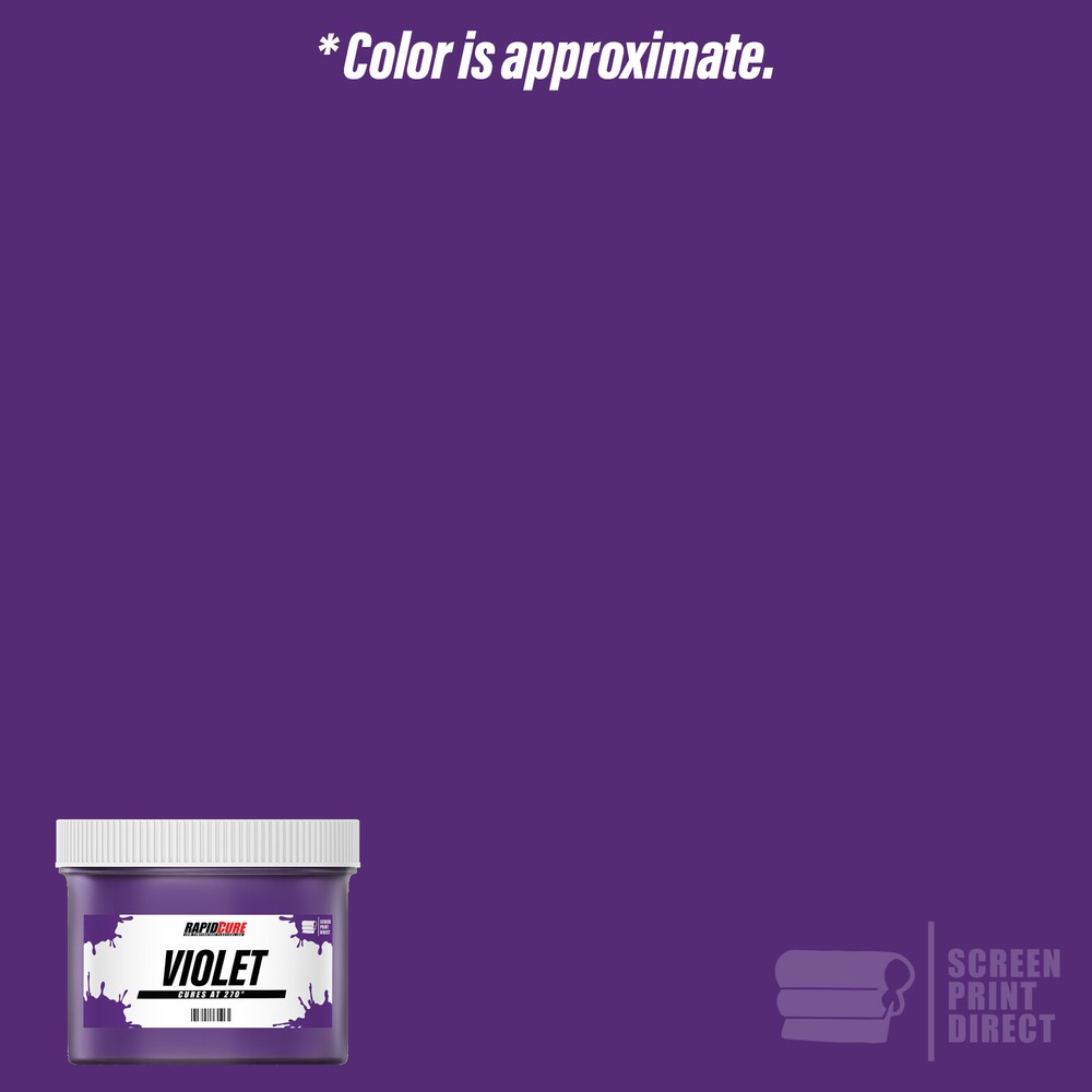 Violet - Screen Printing Plastisol Ink - Low Temp Cure 270F - Quart - 32oz
