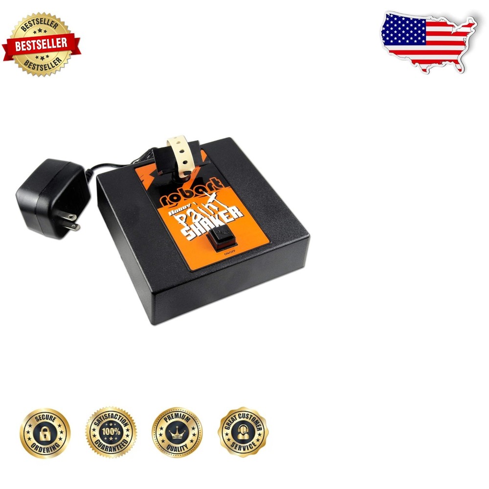 Efficient 120V AC Paint Shaker, Matte Black, Lightweight Design