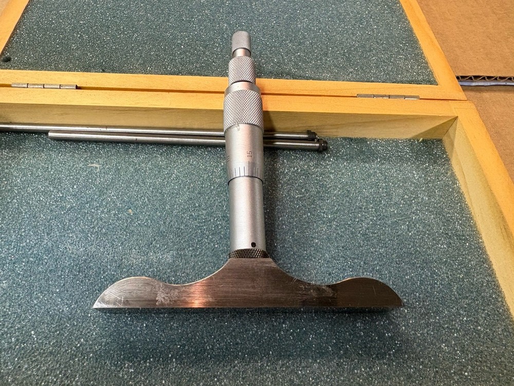Fowler 0-3” Depth Micrometer W/4” Base