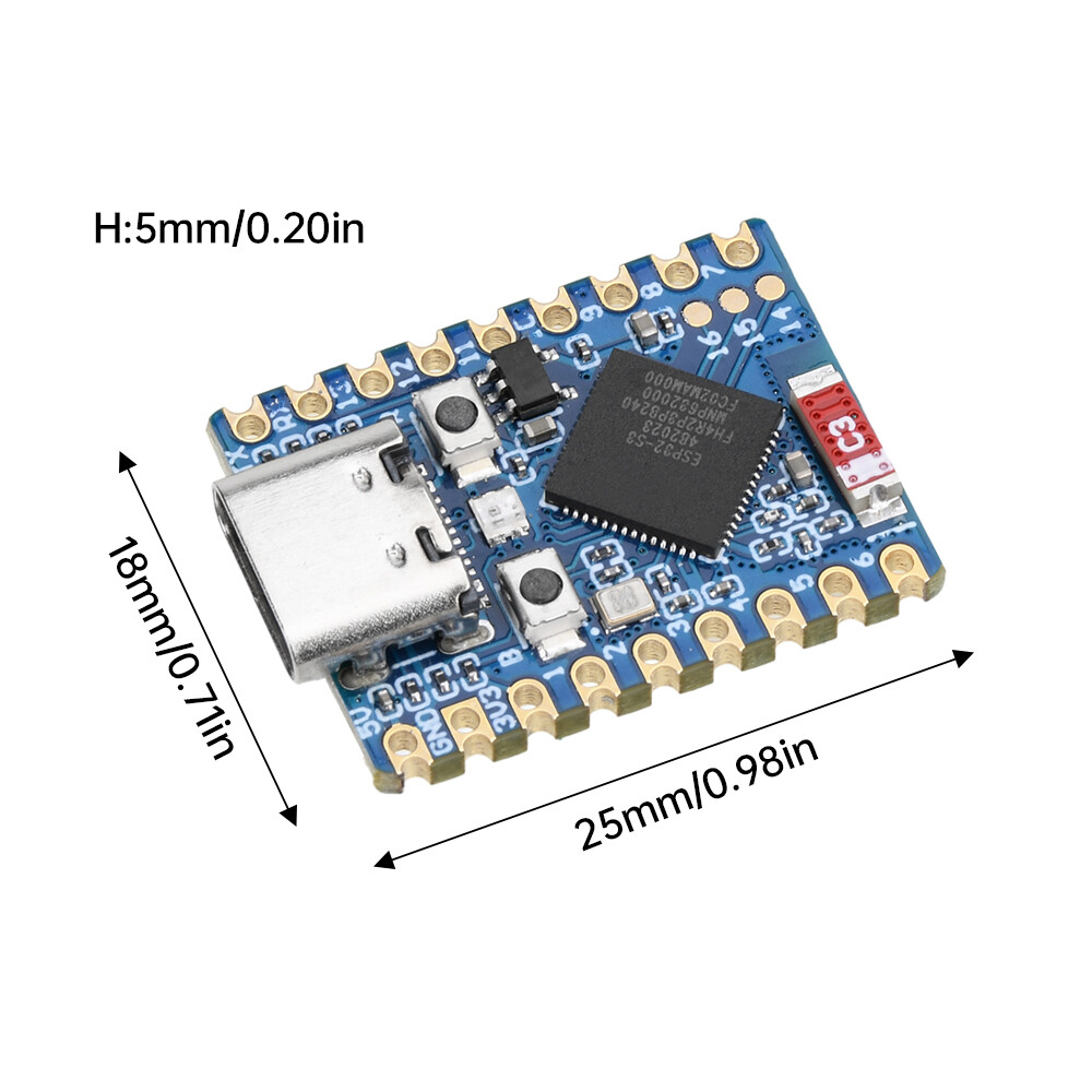ESP32-S3 Mini WIFI Bluetooth Development Board Dual Core FH4R2 Module Type-C DIY