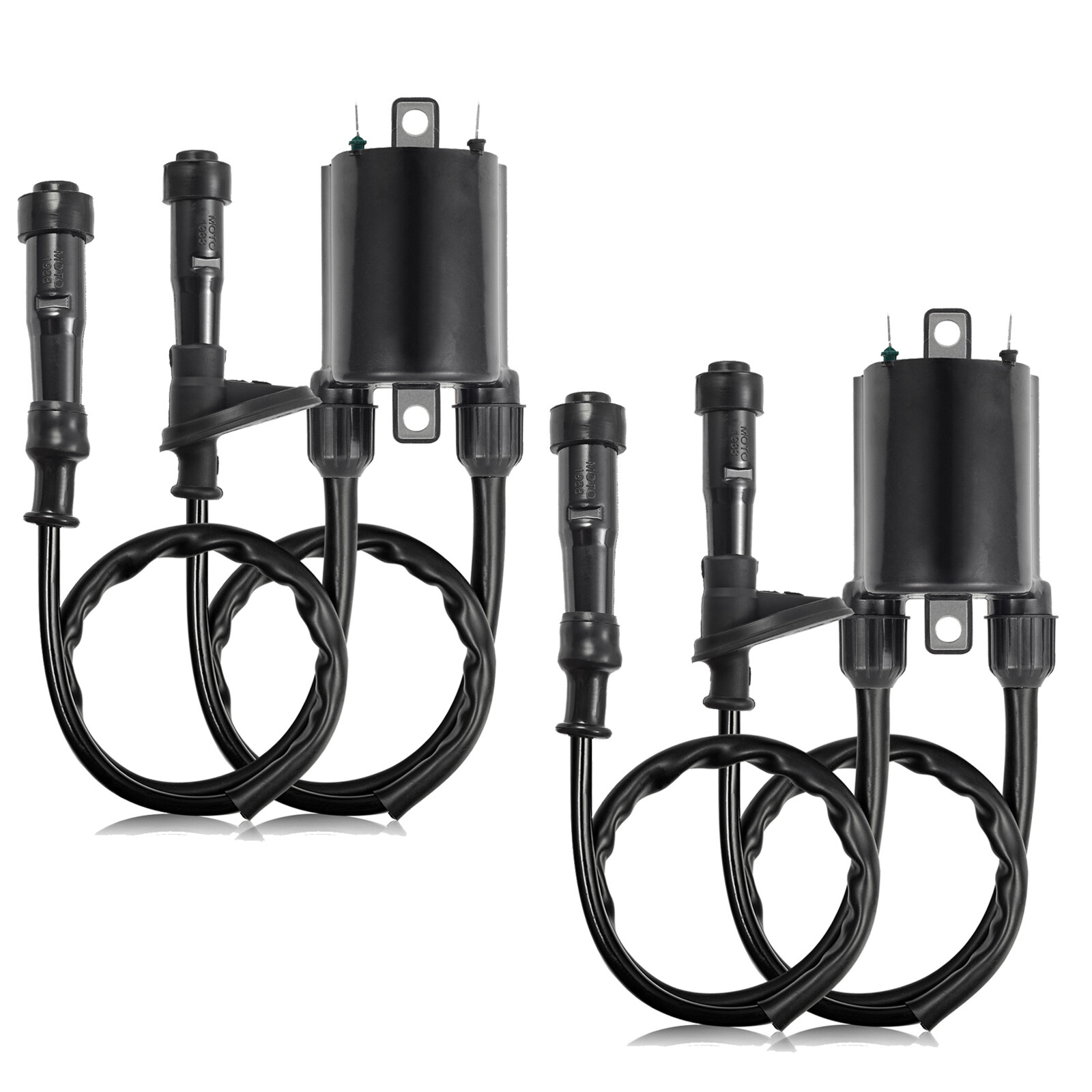 Set of 2 Ignition Coils + Caps For Shadow Spirit 750 VT750DC VT750C2 2001-2009