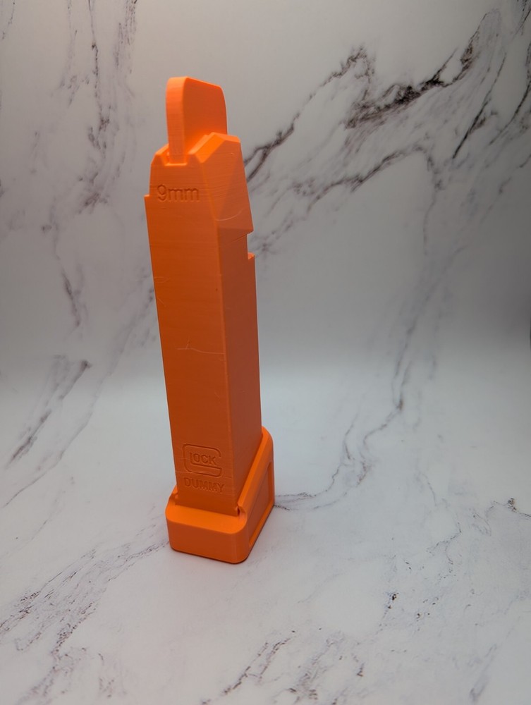 Glock 19 Extended PCC Dummy Magazine Safety Flag Indicator. Keeps Slide Open