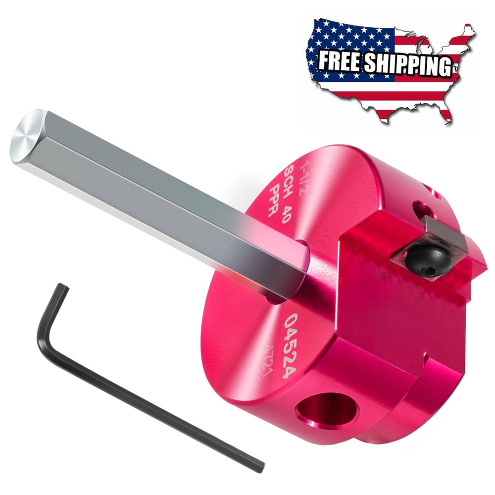 PPR150 04524 Plastic Pipe Fitting Reamer, Pipe Cleaning Reamer 1.5" Sch.