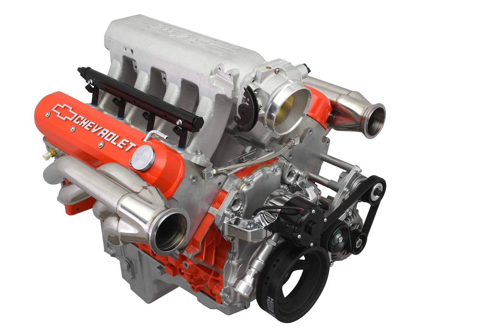 LS Low Mount Alternator Bracket for Electric Water Pump w/ Tensioner - Truck