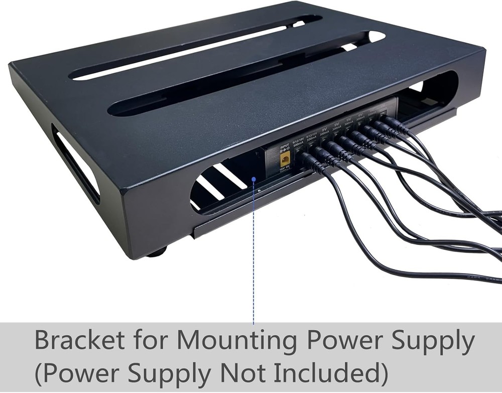 Guitar Pedal Board with Power Supply Bracket Bag