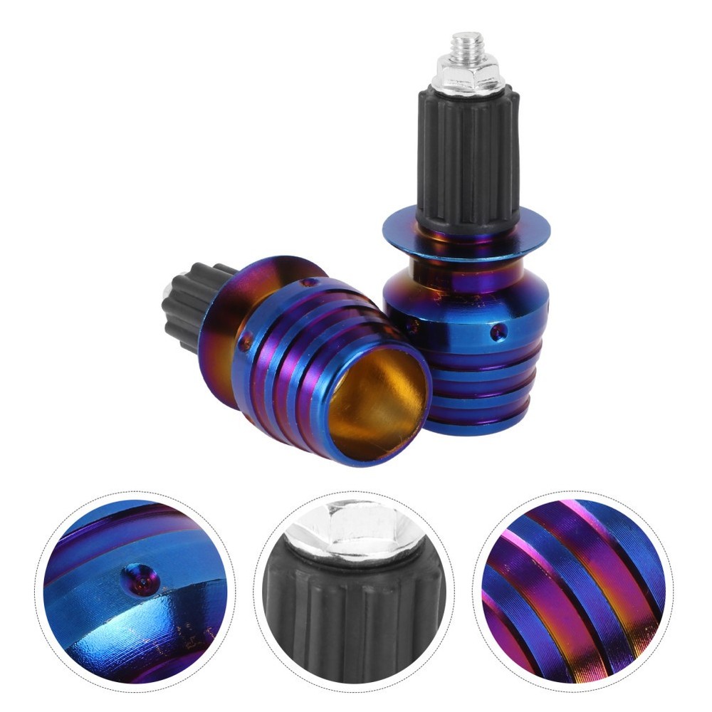 2pcs Motorcycle Handlebar Ends Gear Balanced Plug Motorcycle Accessories