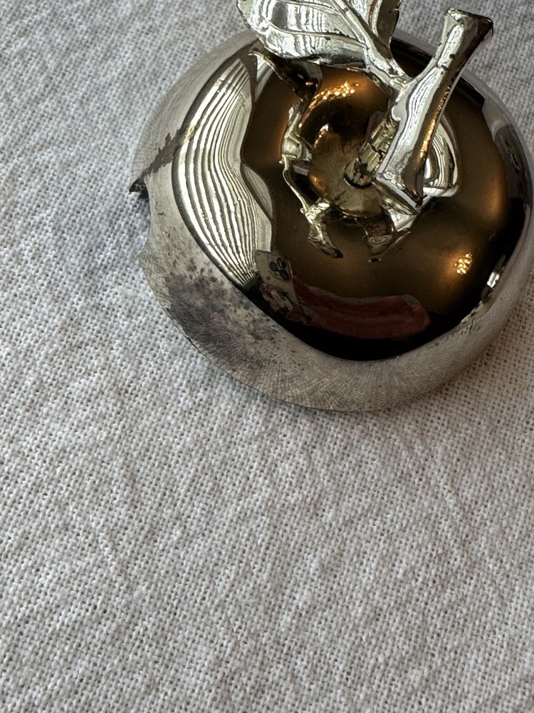 Vintage Wm. A Rogers Small Sweet Apple w/ Spoon Condiment Server Silver Plate