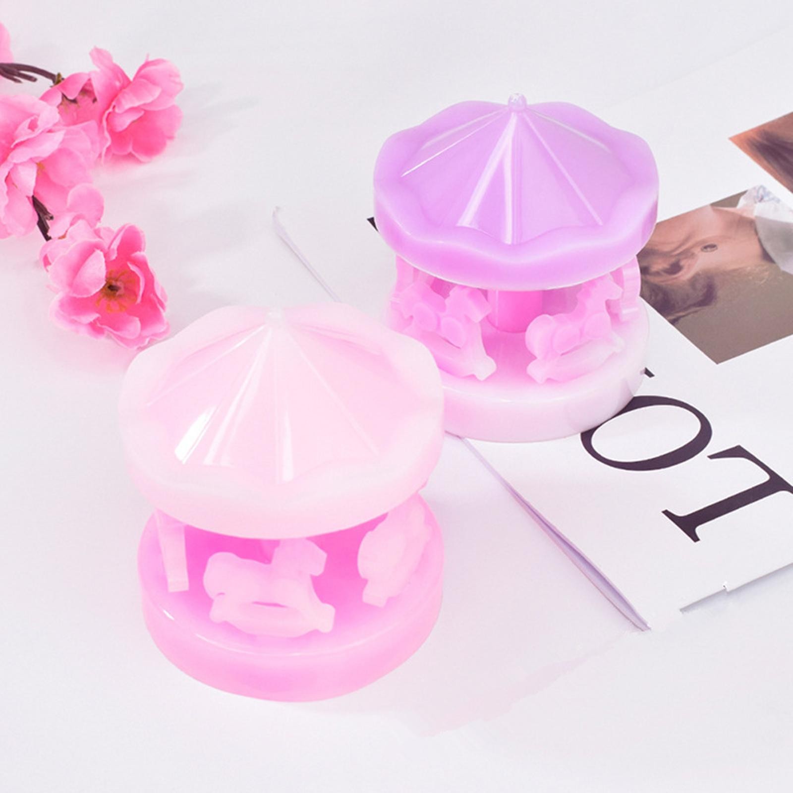 Carousel DIY Silicone Mold Epoxy Resin Casting Mould Ornaments Toys Craft Making