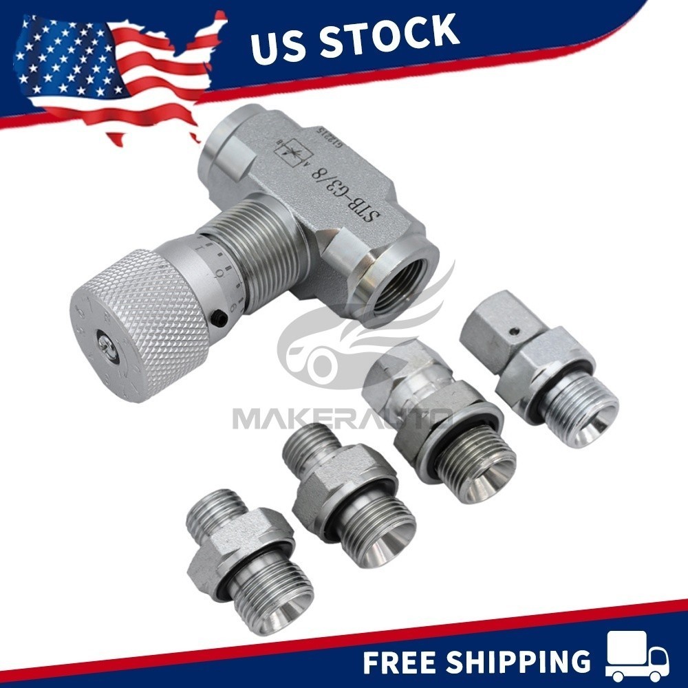 3/8" L08 -Hydraulic Flow Control Valve - STB-G3/8 - Fit Mini Excavator USA