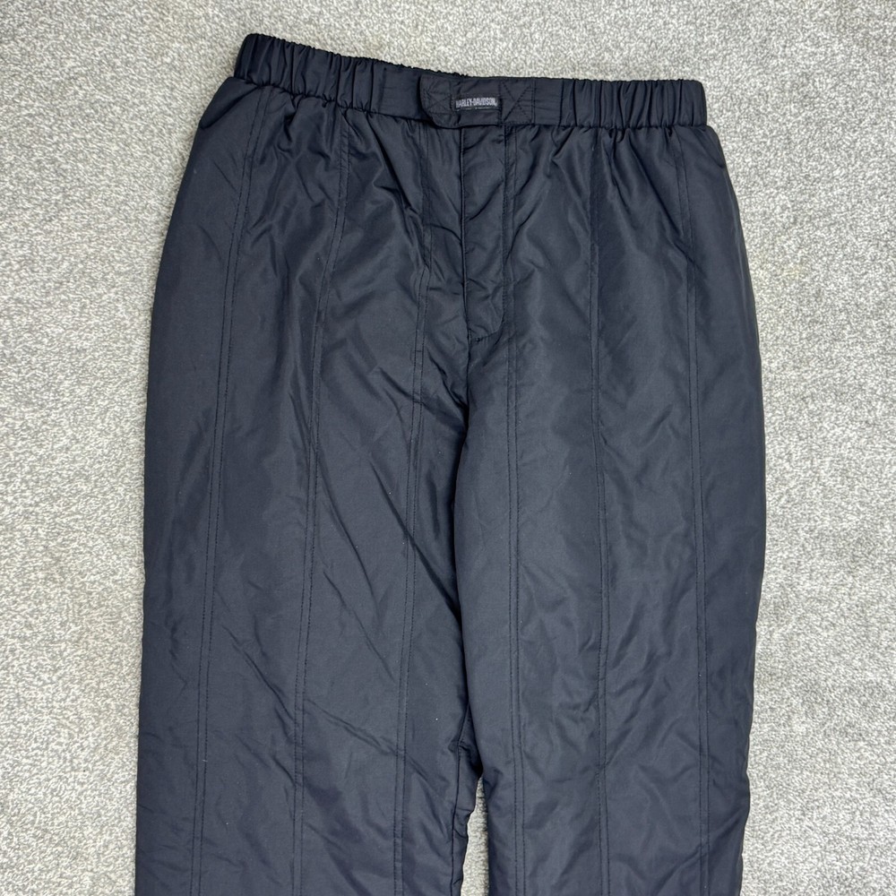 Harley Davidson Insulated Pants Stirrup Style Large Polyester Button Snap Fly