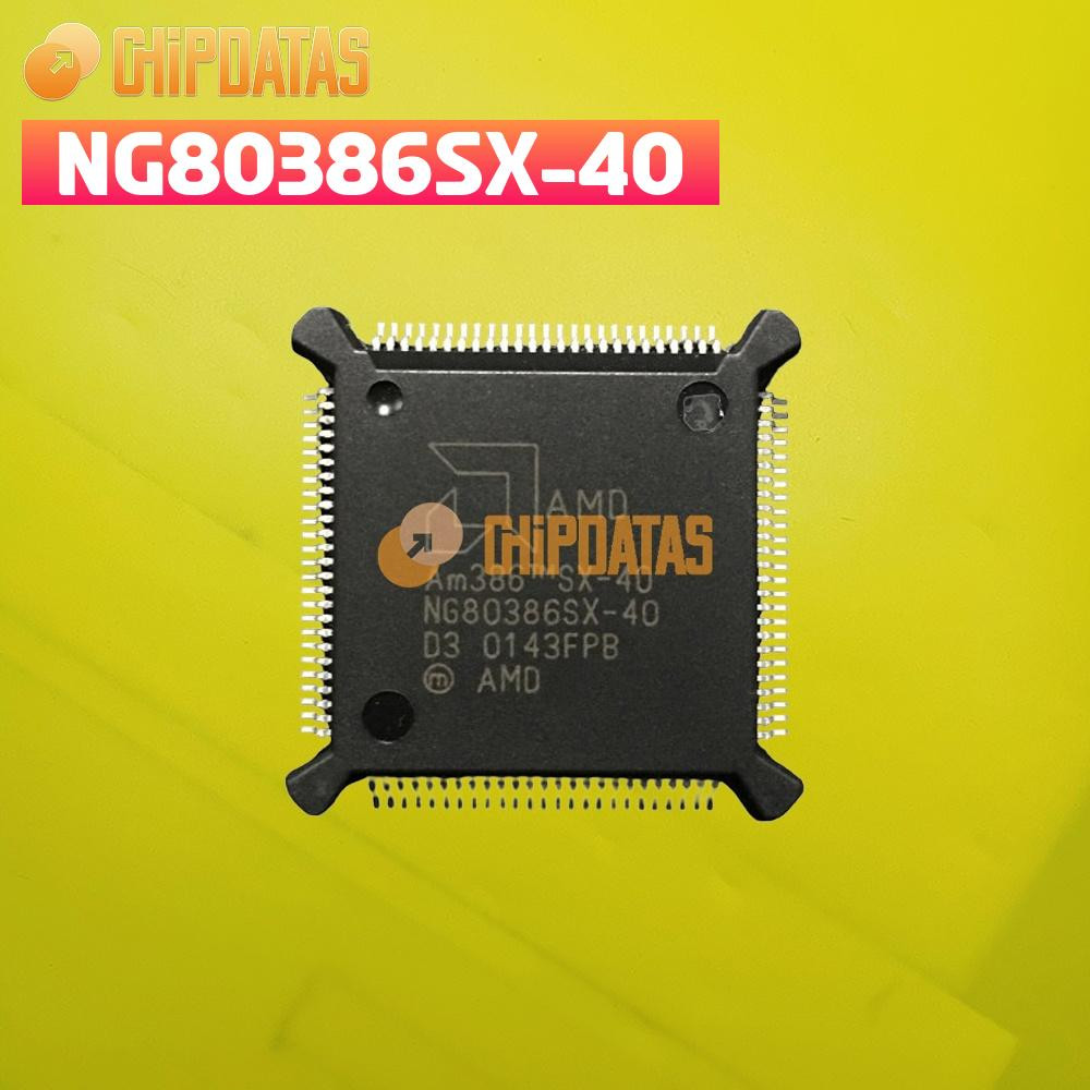 1PCS AMD  NG80386SX-40 32-bit 40 MHz One-core AM386SX Microprocessor IC