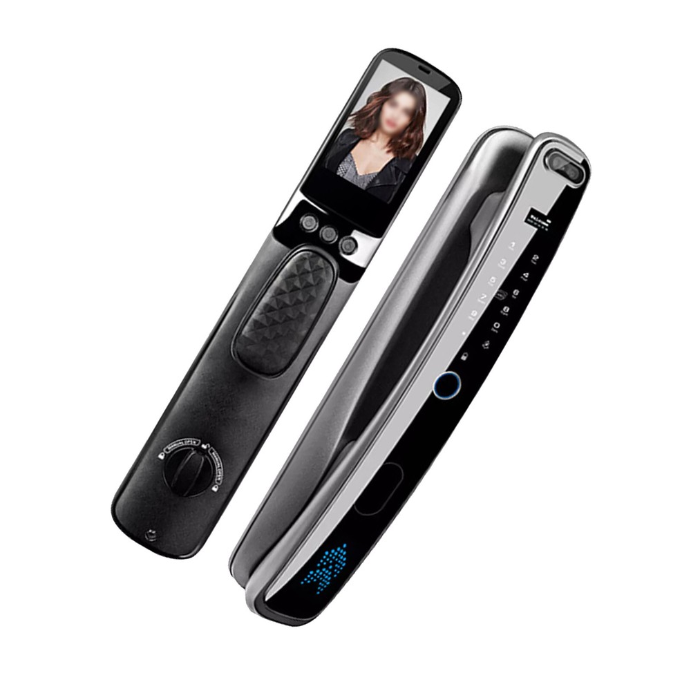 3D Face Recognition Unlock Digital Door Locks With Camera Password FIngerprint