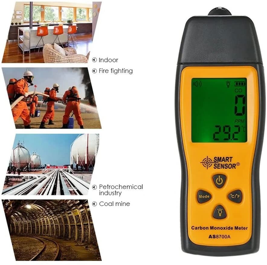 Handheld Carbon Monoxide Meter,CO Detector,Portable CO Gas Leak Detector Meter