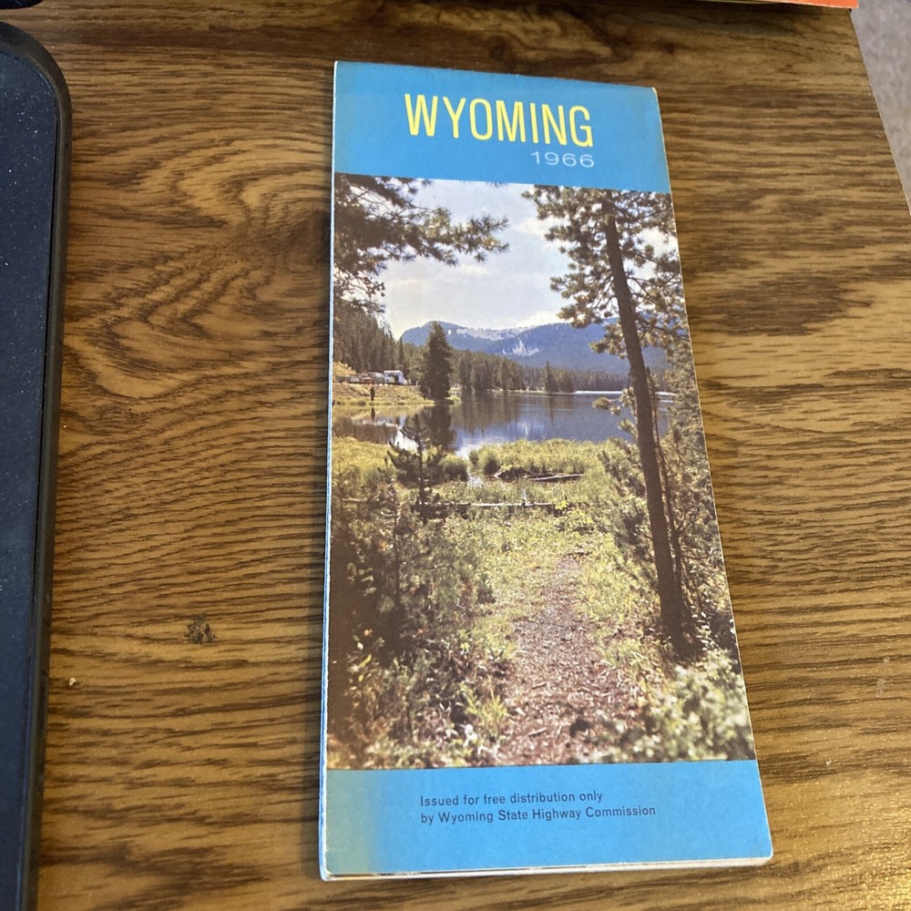 Vintage Map -Wyoming State Highway Map 1966