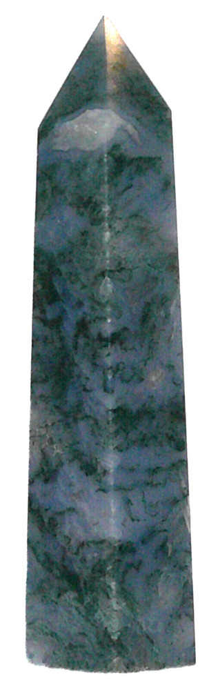 Moss Agate Tower 4.28"/160 Grams