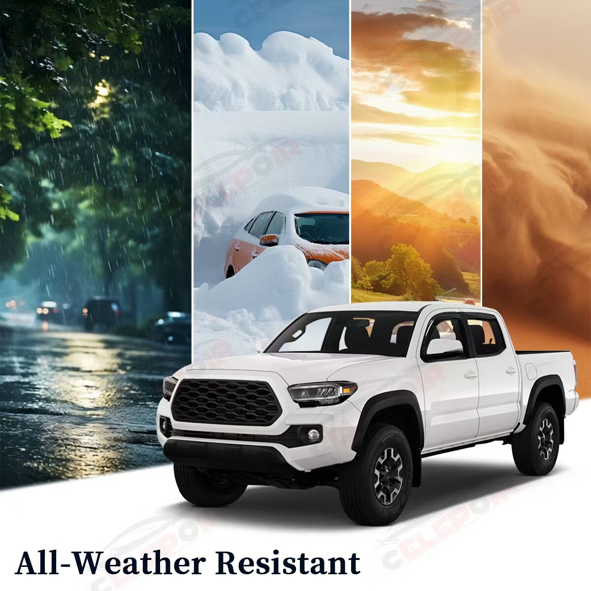 In-channel Window Visor for 2014-2018 Chevy Silverado & GMC Sierra Extended Cab