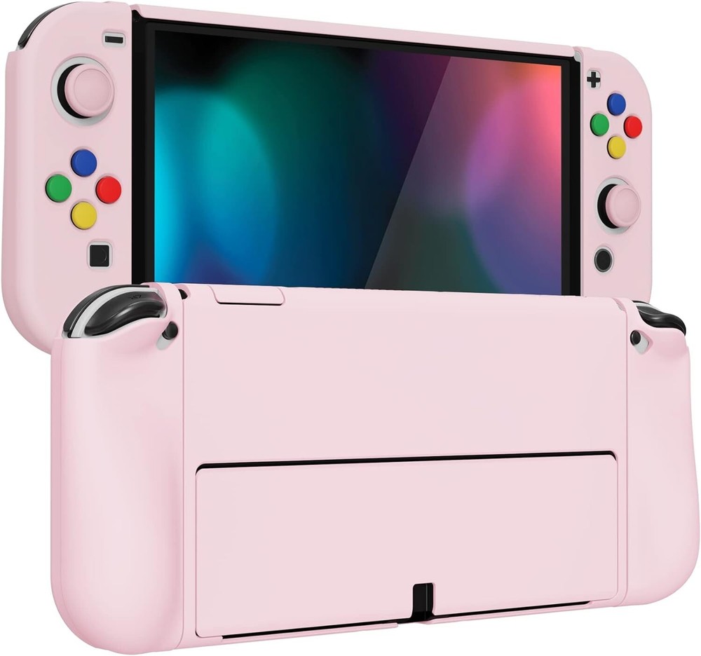 PlayVital AlterGrips Dockable Protective Case for Nintendo Switch - Pink