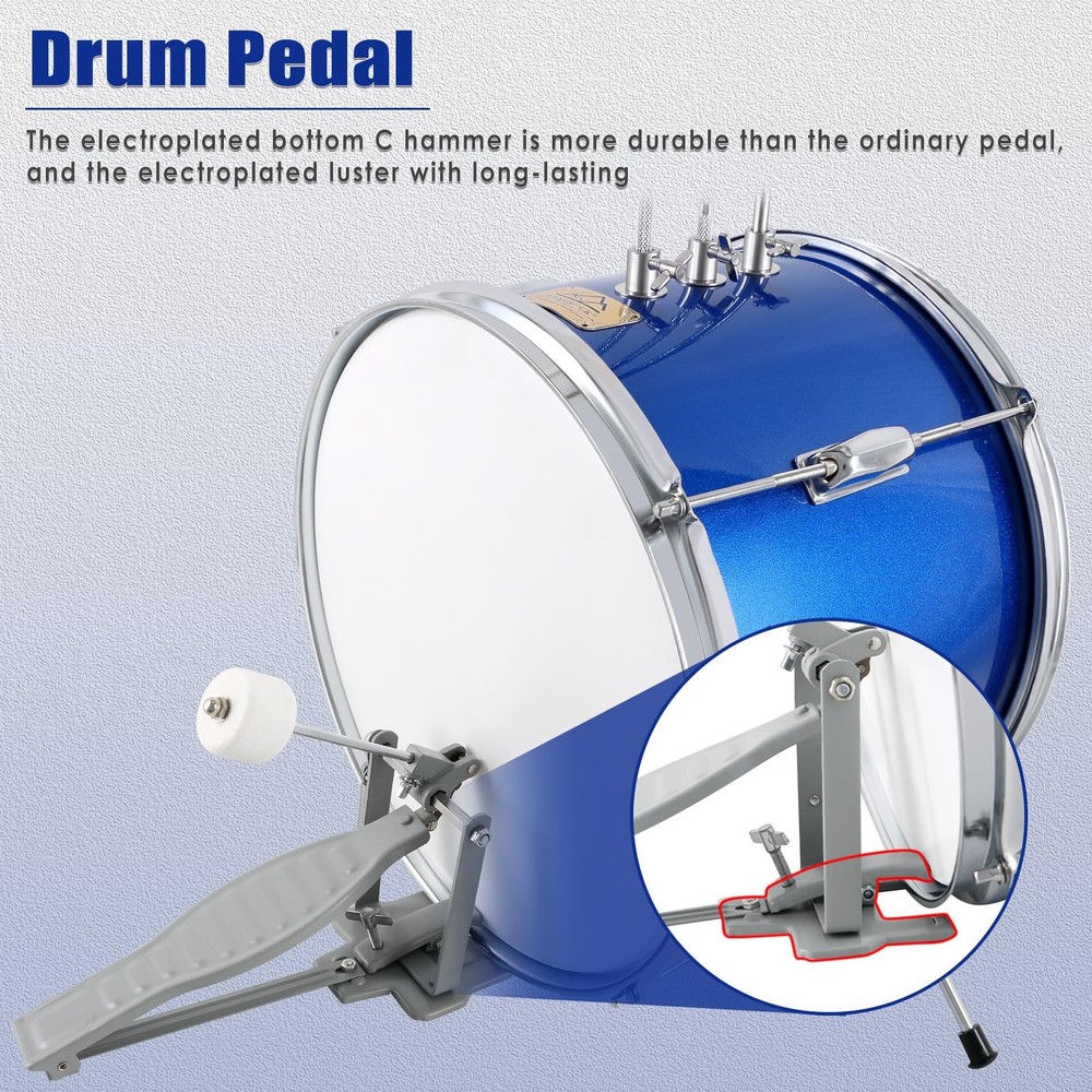 EASTROCK Junior Drum Set, 3 Piece 14'' Junior Drum sets for Drummer,Beginner,...