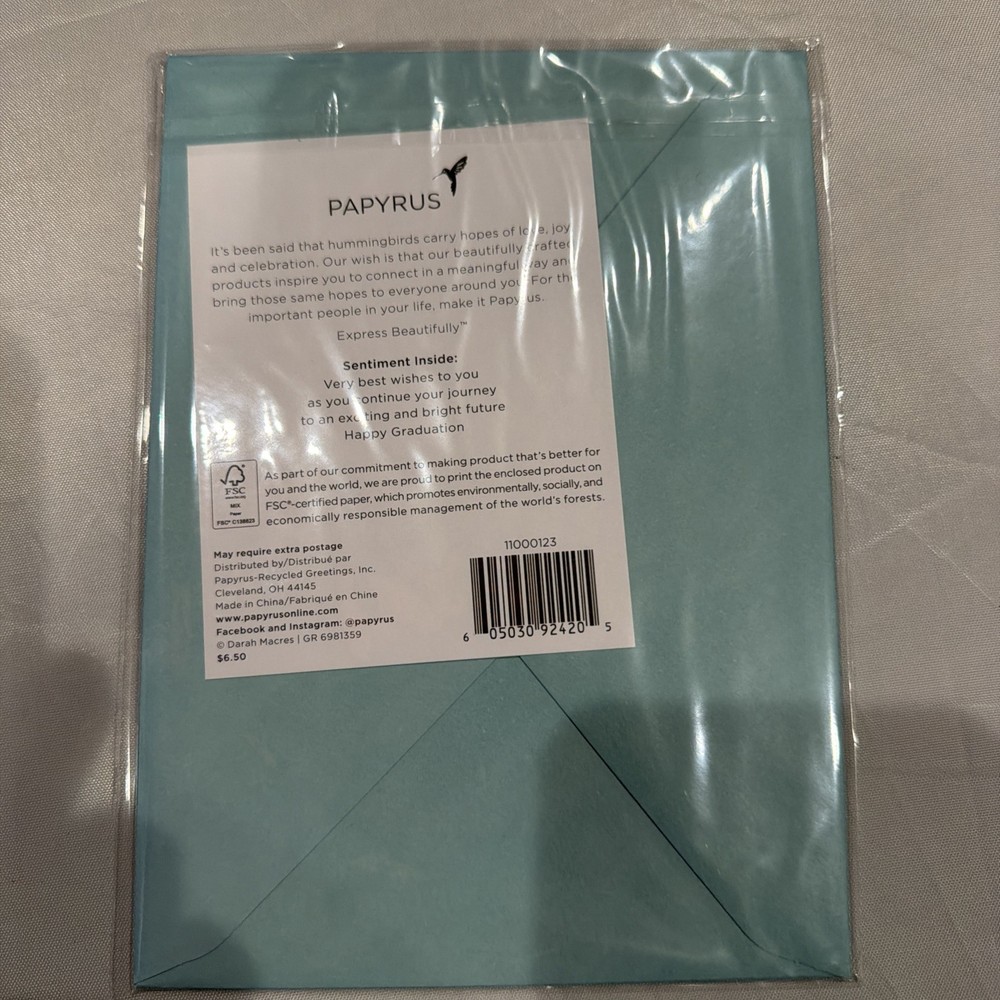Papyrus Graduation Card
