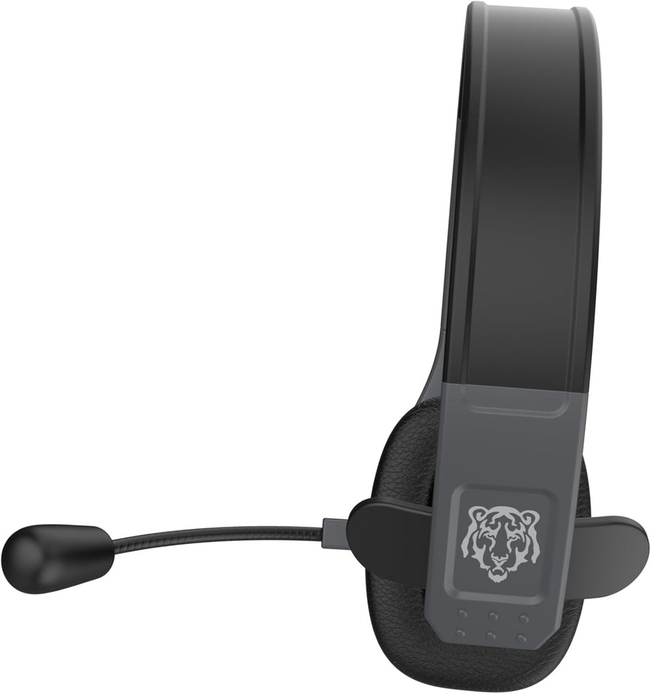 Blue Tiger Storm Gray - Premium Trucker Bluetooth Headset - Wireless