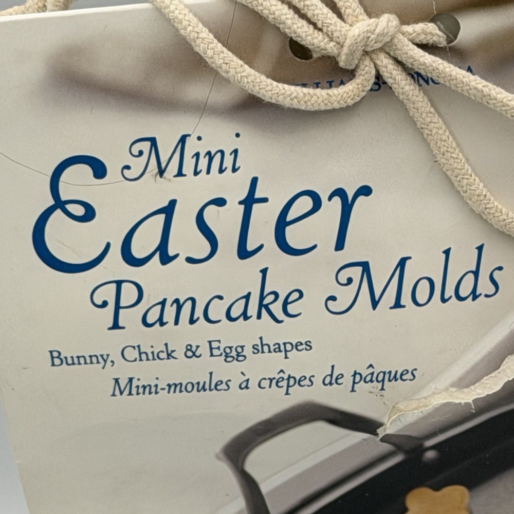 Williams Sonoma Easter Mini Pancake Molds Egg Bunny Rabbit Chick 2013 New In Box