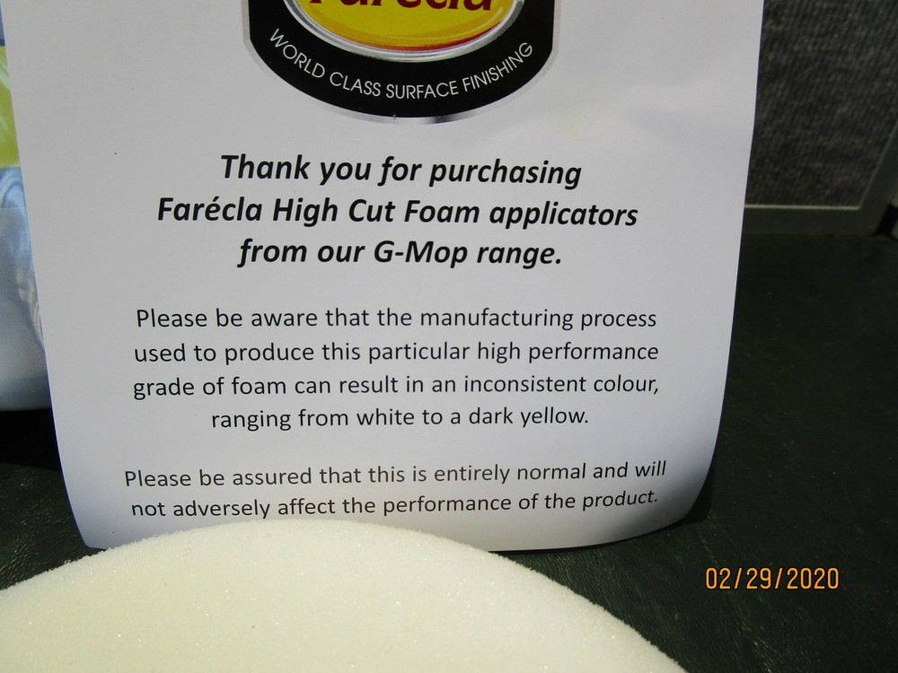 2 Farecla G-Mop 6" High Cut Foam Pad HookNLoop GMC618