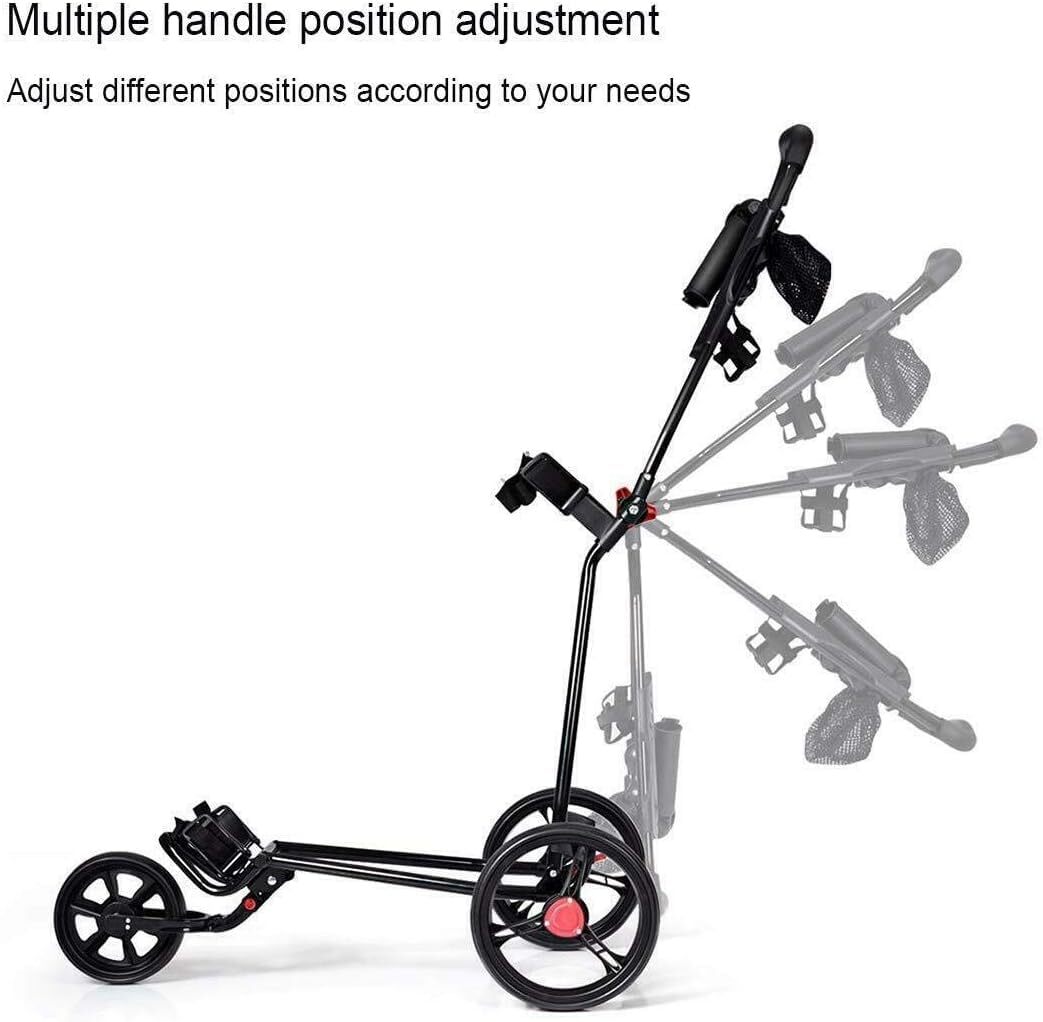 Hoveroid Foldable Golf Push Cart, Light Weight Suitable Golf, 11.5-Black