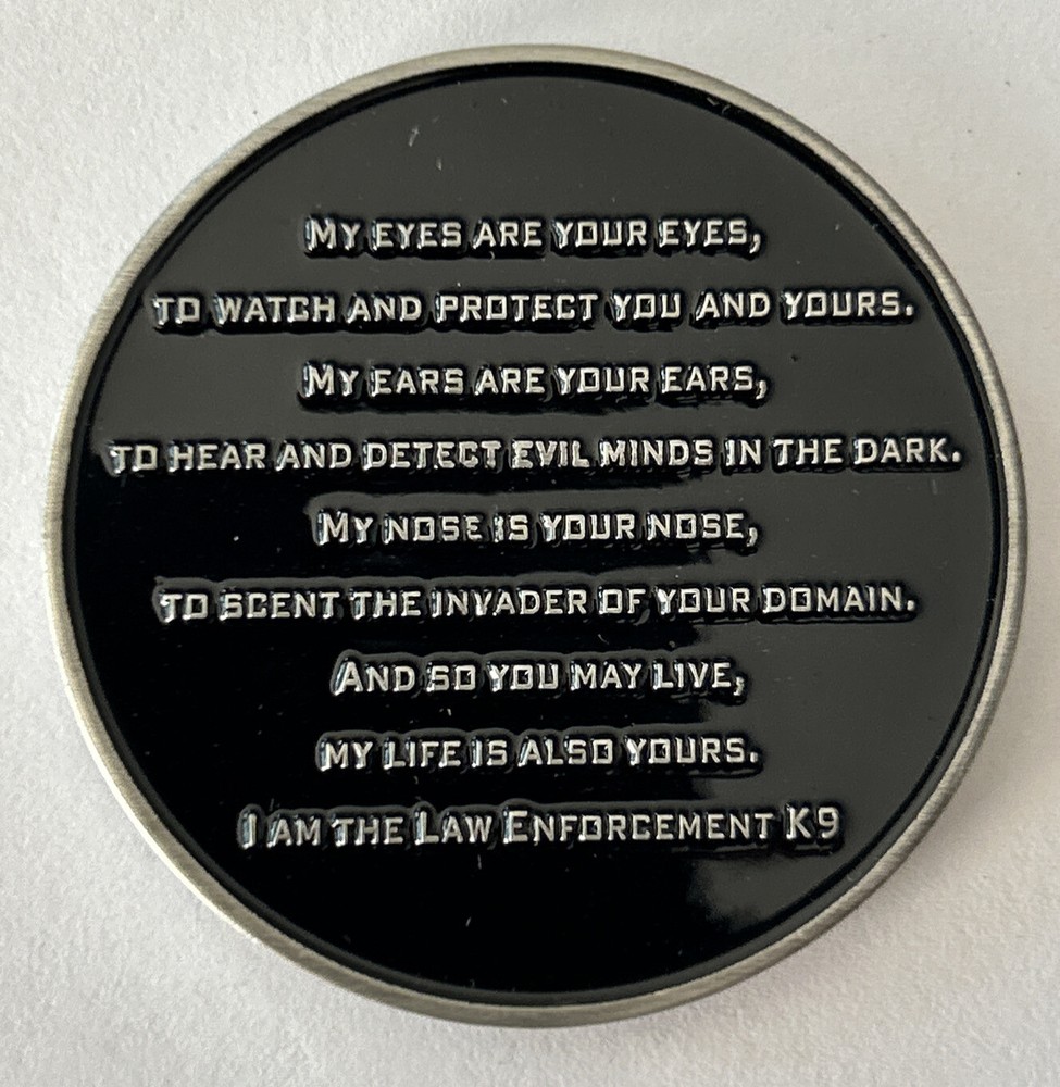 FBI K9 Belgian Malinois Hero Challenge Coin
