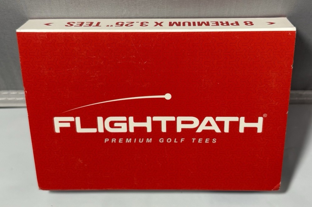 FlightPath Premium Golf Tees Durable Plastic 3 ¼" Tall 8 Pack New