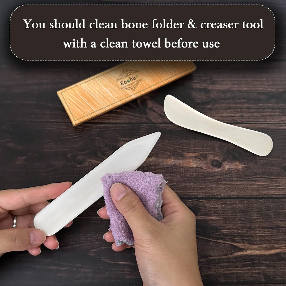 Bone Folder & Creaser Tool - 2PCS for Scoring and Folding Paper Crafts