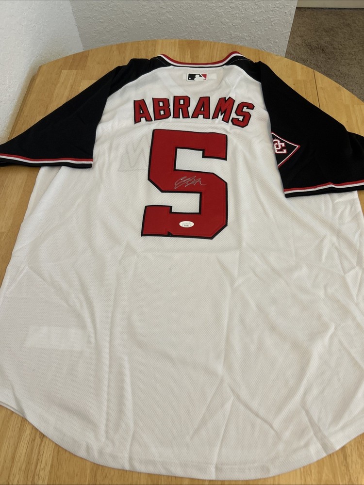 CJ Abrams Washington Nationals Autographed Jersey JSA Certified