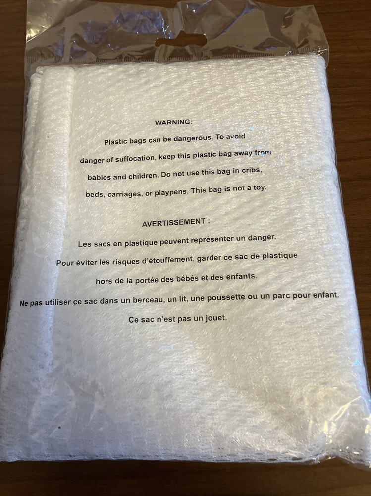 Essentials Mesh Laundry Bag w/Push Lock Drawstring 36” X 24” *New Sealed*