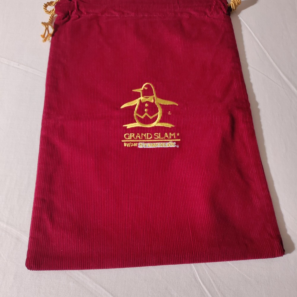 Munsingwear Stanfield's Grand Slam Golf Red Drawstring Bag - Imperfect
