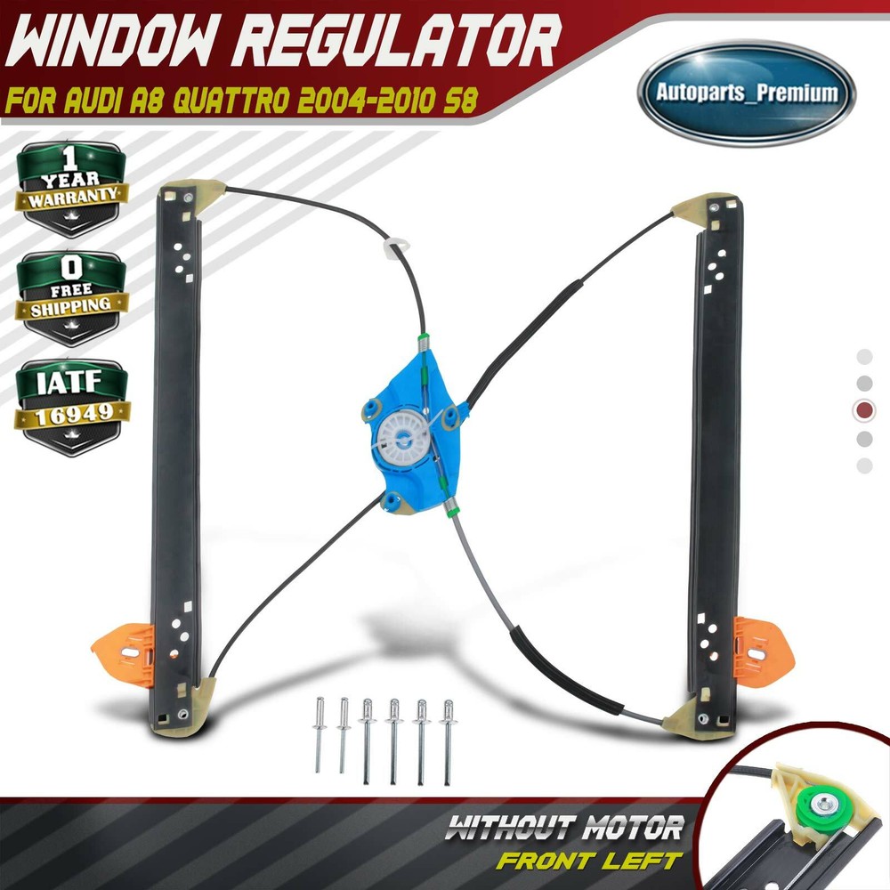 Front Left Driver Power Window Regulator for Audi A8 Quattro 2004-2010 S8 07-09