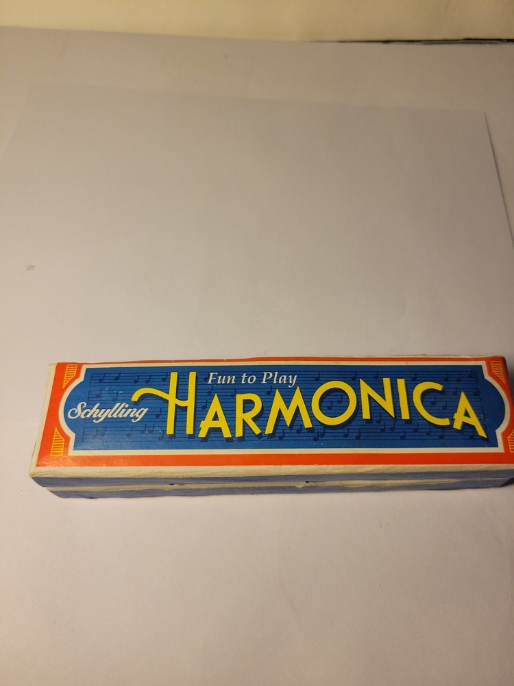 Vintage Schylling Harmonica With Case