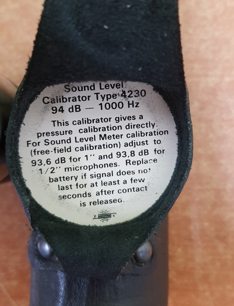 Bruel & Kjaer Type 4230 Sound Level Calibrator
