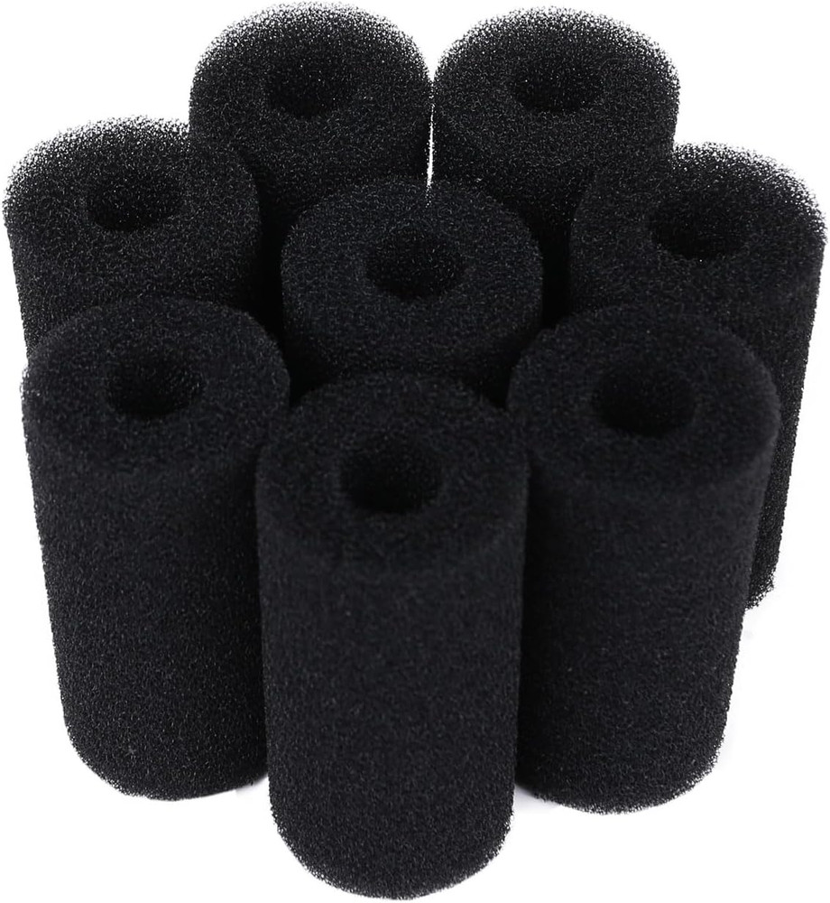 8 Pack Pre-Filter Sponge Aquarium Pre Filter Foam Rolls 0.6” Intake Replacement