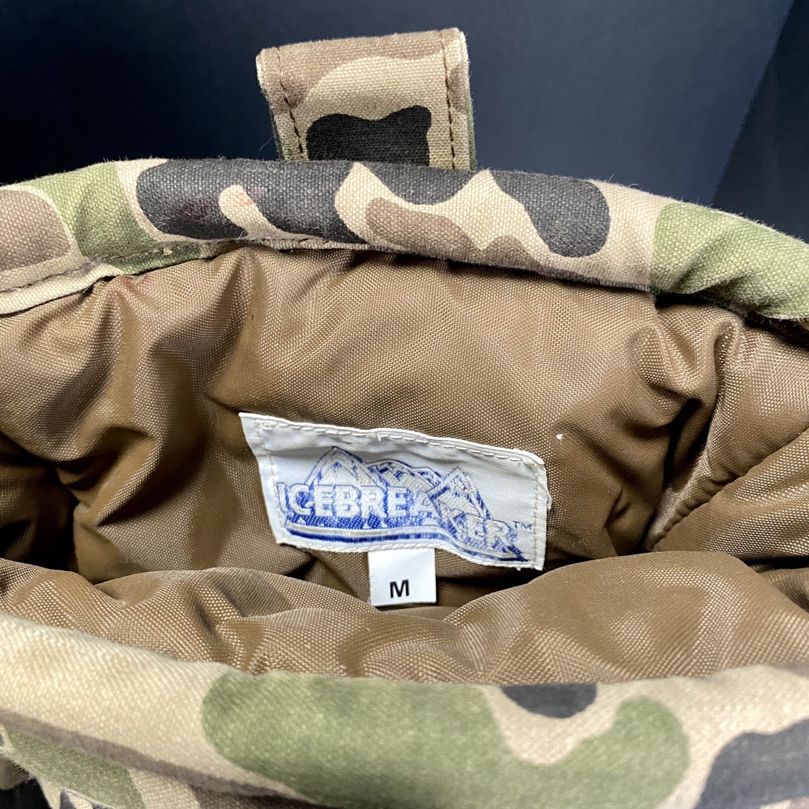 Icebreaker Insulated Boot Covers Blankets Size Medium Camouflage Hunting Vintage