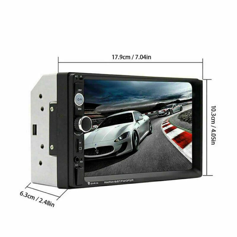 For AUX MP5 Player 7" Double 2DIN Bluetooth Touch Screen Stereo Radio USB Camera