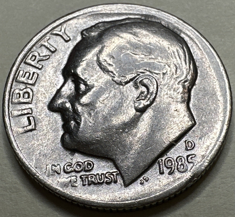 1985 D ROOSEVELT DIME 10c 2486X
