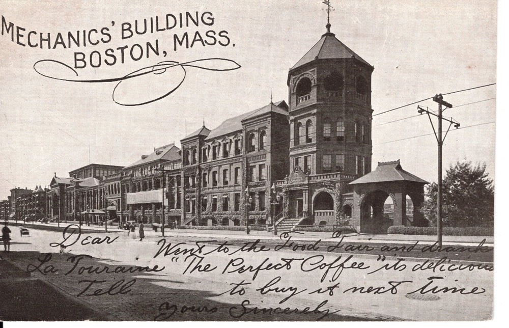 MECHANICS' BUILDING, BOSTON, MA - PC1872